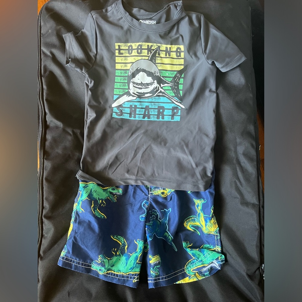 GUC Osh Kosh Boys Rash Guard & Swim Trunks